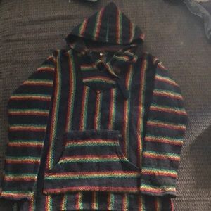 Baja hoodie green/black/red/yellow